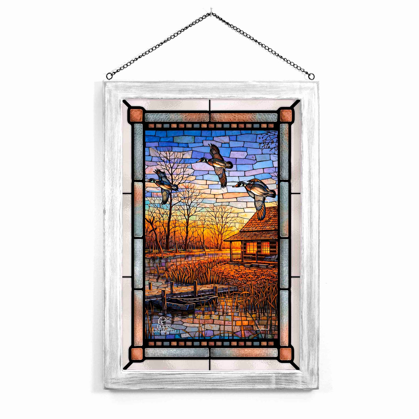 Passing Through Stained Glass Art - Official Ducks Unlimited Art