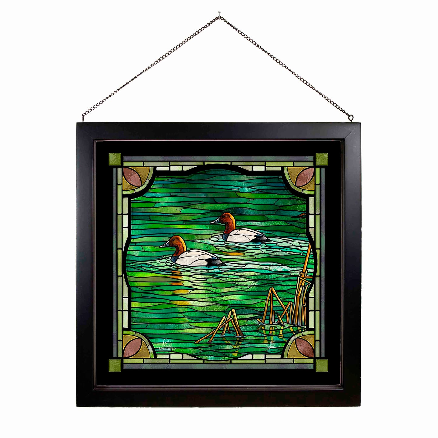 A Beautiful Day Stained Glass Art - Official Ducks Unlimited Art