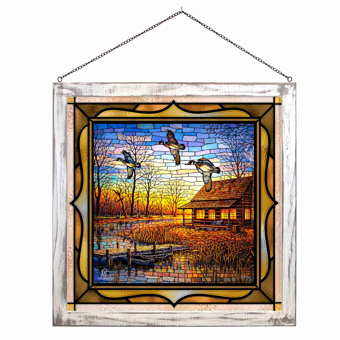 Passing Through Stained Glass Art - Official Ducks Unlimited Art