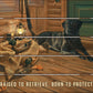 Bountiful Day Black Lab "Raised to retrieve. Born to protect."  18" x 22" Pallet Wall Art - Official Ducks Unlimited Art