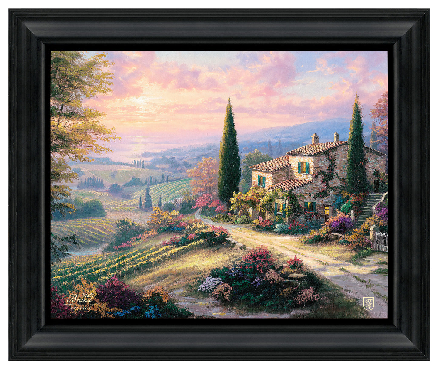 Tuscan Harvest Home - 16" x 20" Brushstroke Vignette