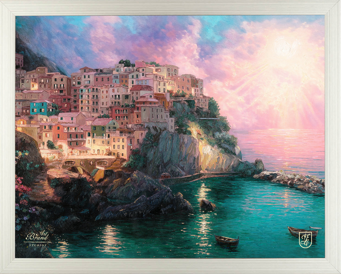 Manarola at Twilight - Art Prints