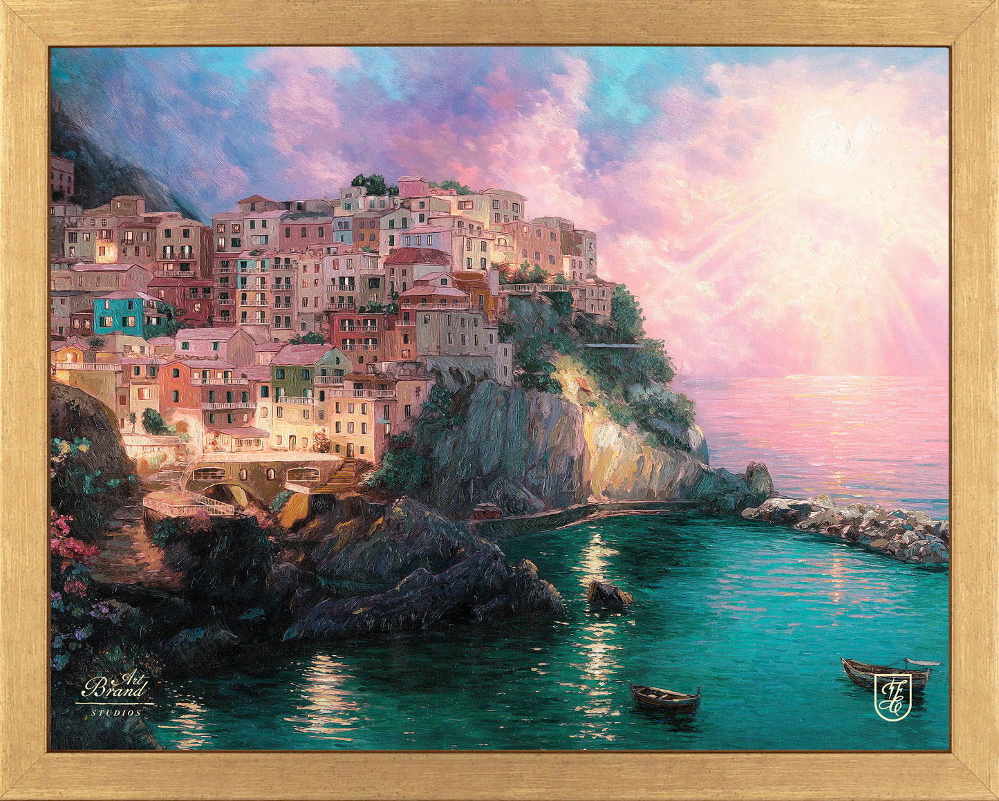 Manarola at Twilight - Art Prints