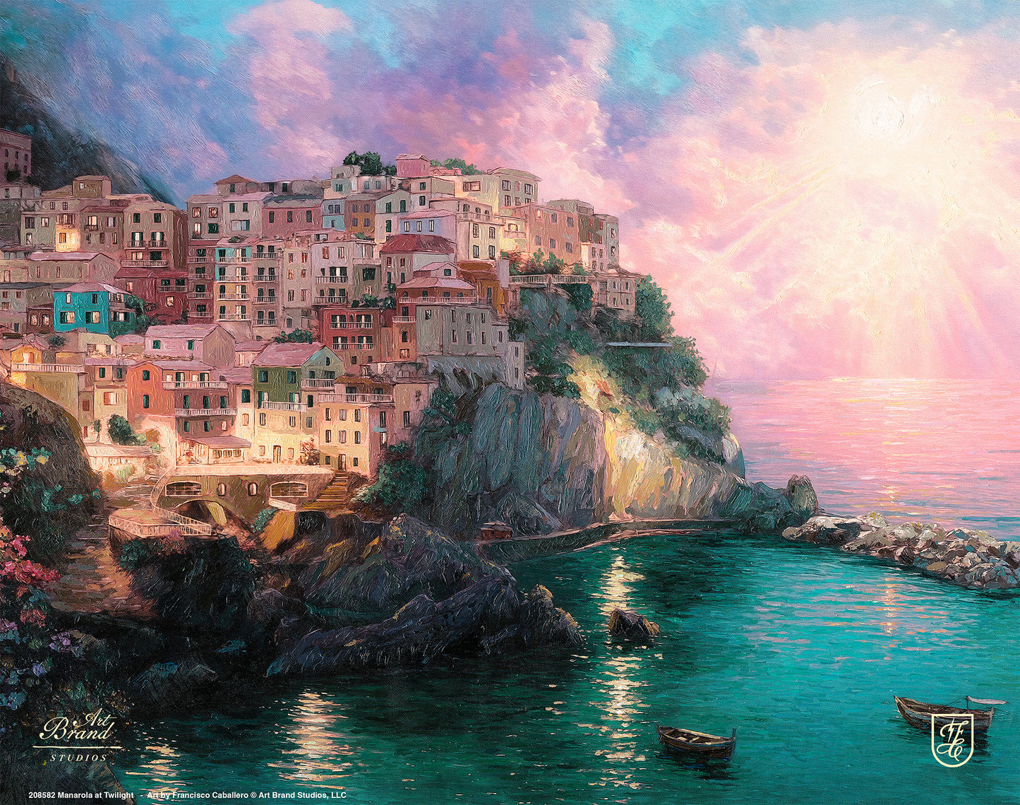 Manarola at Twilight - Art Prints