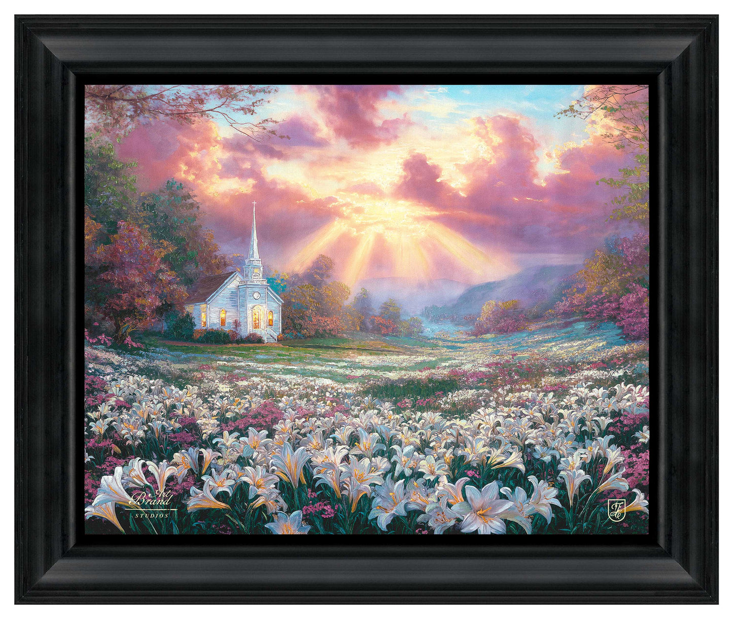 Valley of Grace - 16" x 20" Brushstroke Vignette