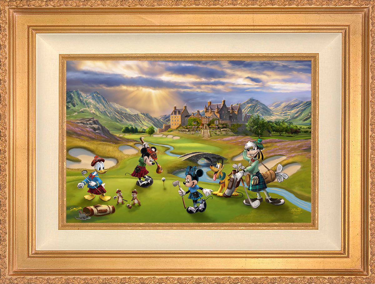 Disney's Mickey and Minnie Scottish Golf Outing - Limited Edition Canvas