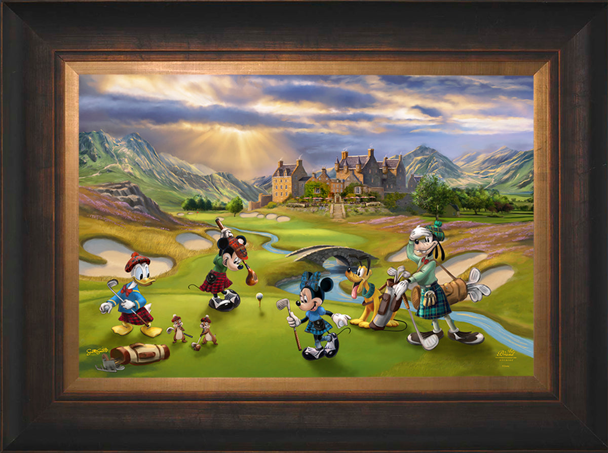 Disney's Mickey and Minnie Scottish Golf Outing - Limited Edition Canvas