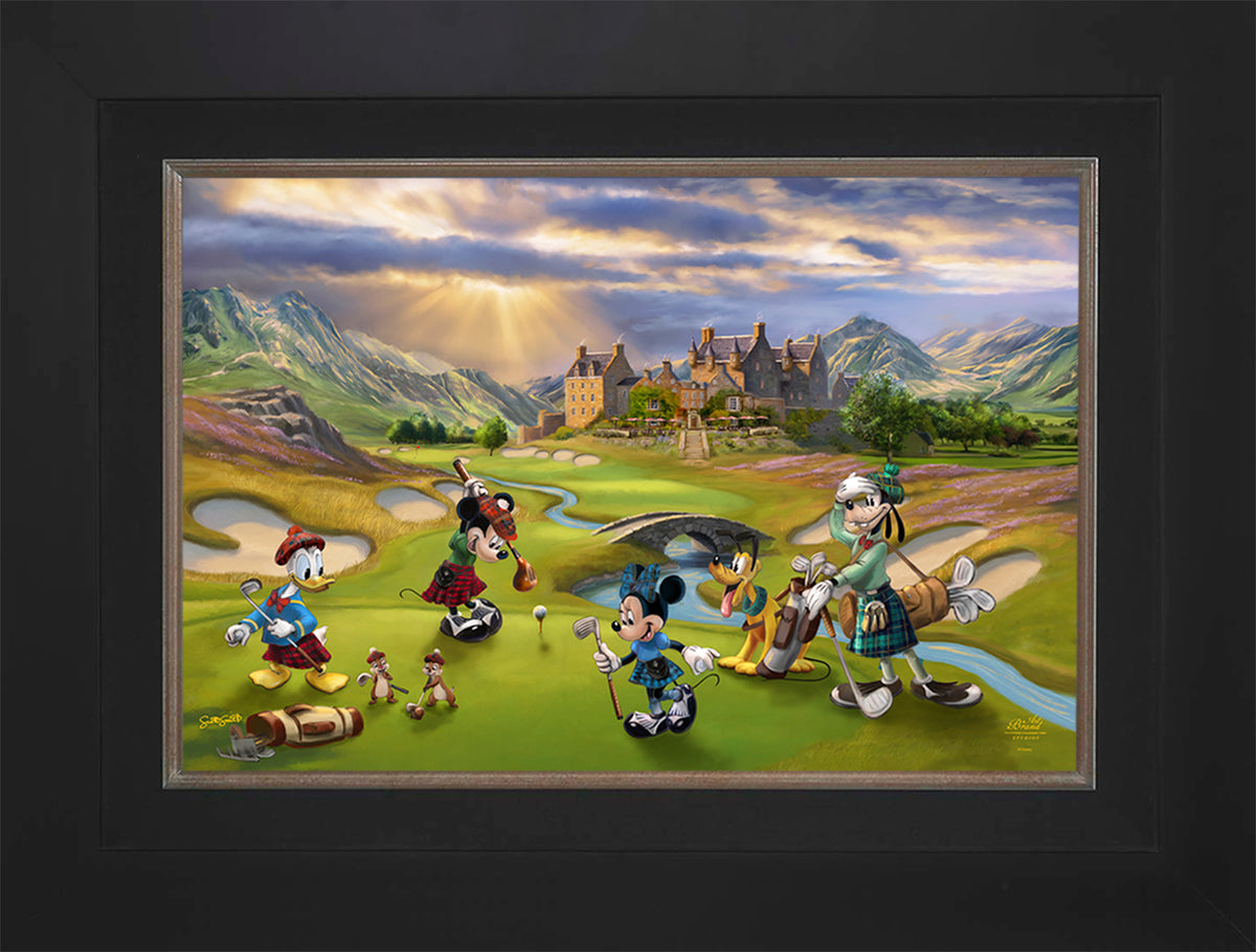 Disney's Mickey and Minnie Scottish Golf Outing - Limited Edition Canvas