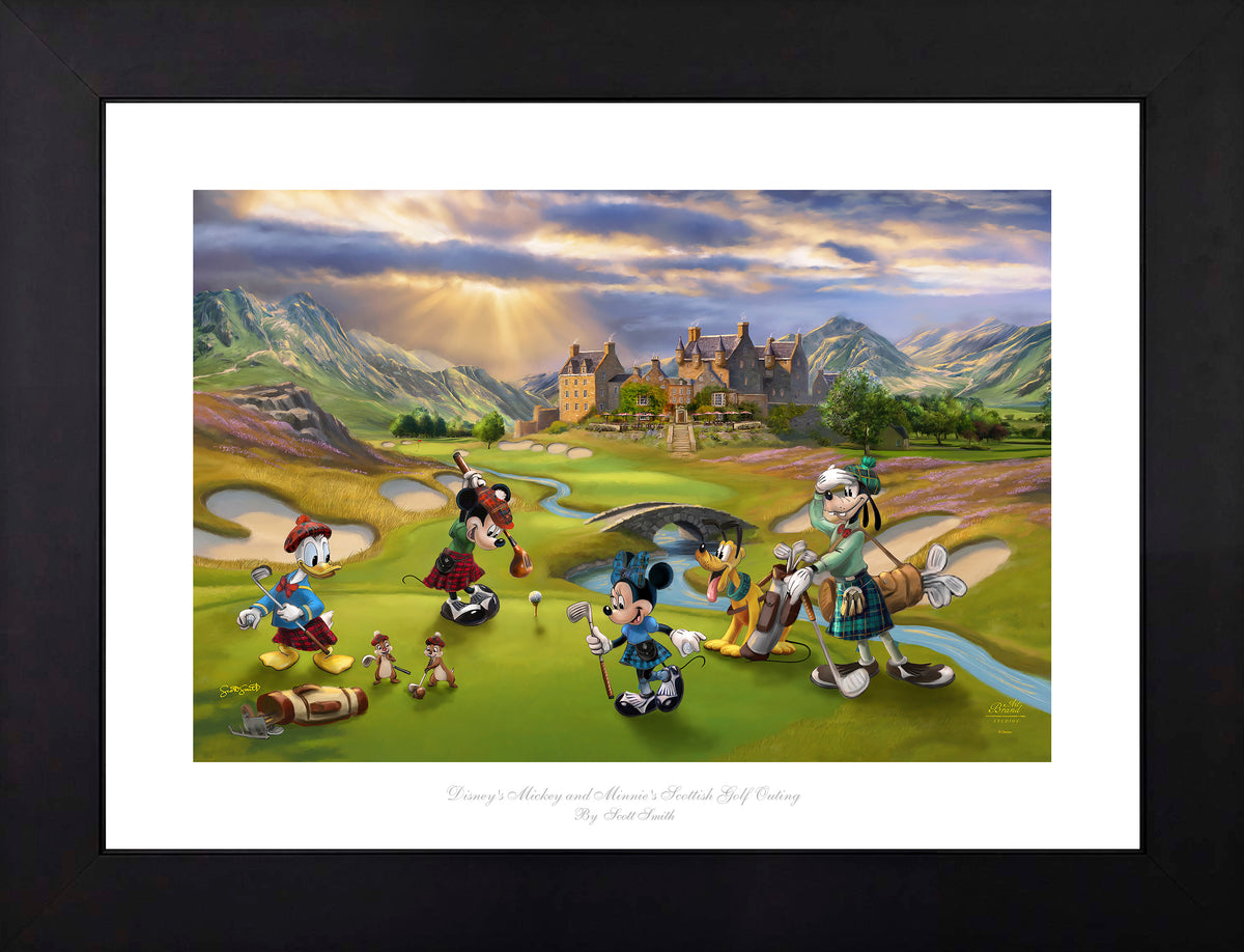 Disney's Mickey and Minnie Scottish Golf Outing - Limited Edition Paper