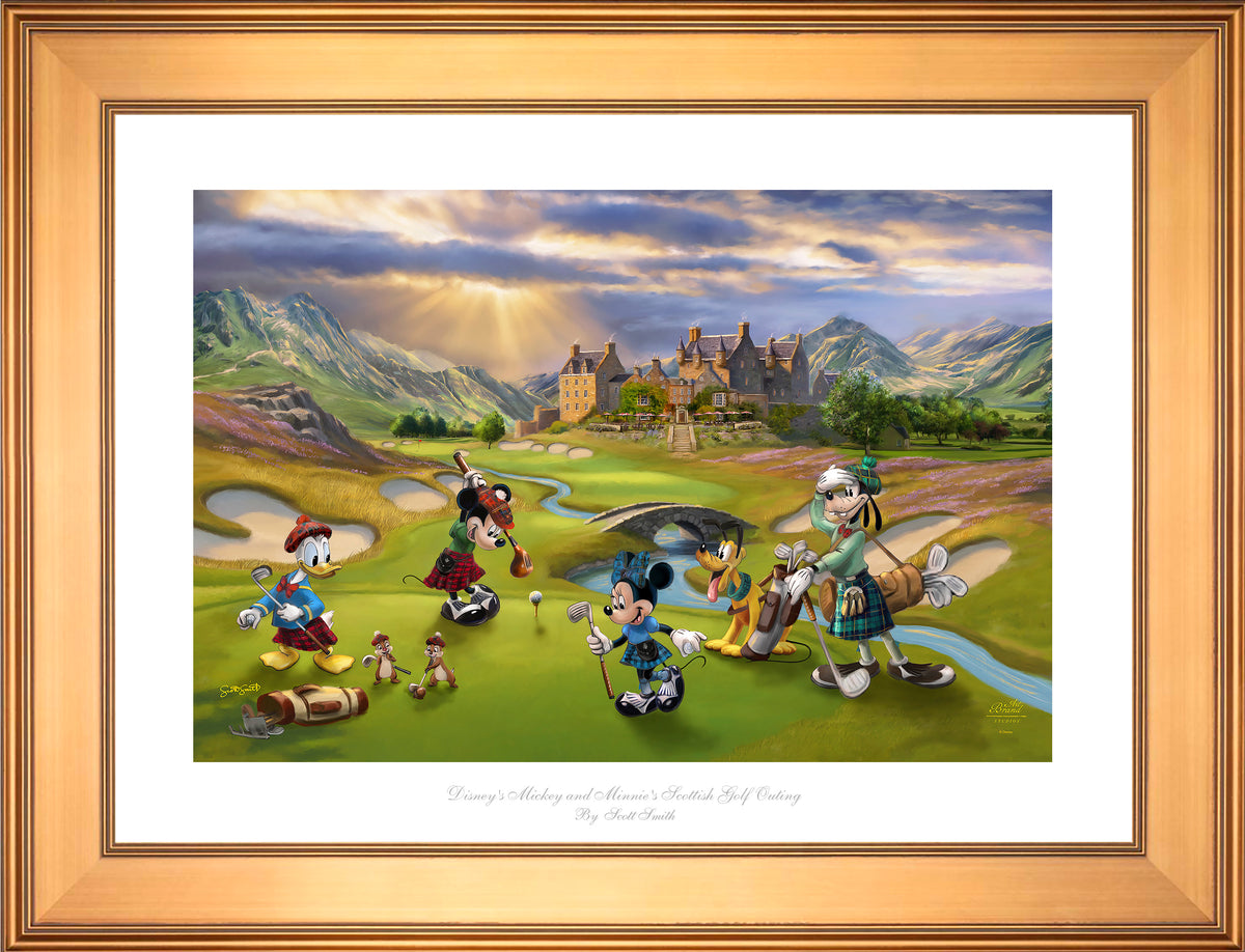 Disney's Mickey and Minnie Scottish Golf Outing - Limited Edition Paper