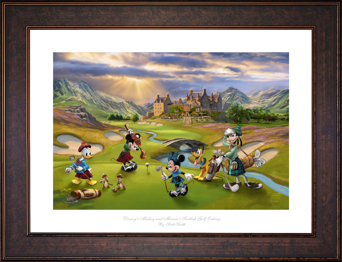 Disney's Mickey and Minnie Scottish Golf Outing - Limited Edition Paper