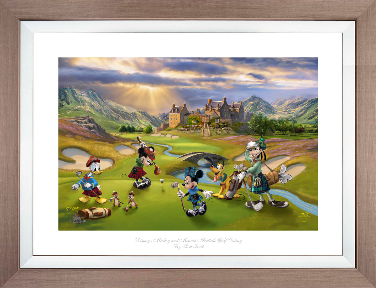 Disney's Mickey and Minnie Scottish Golf Outing - Limited Edition Paper