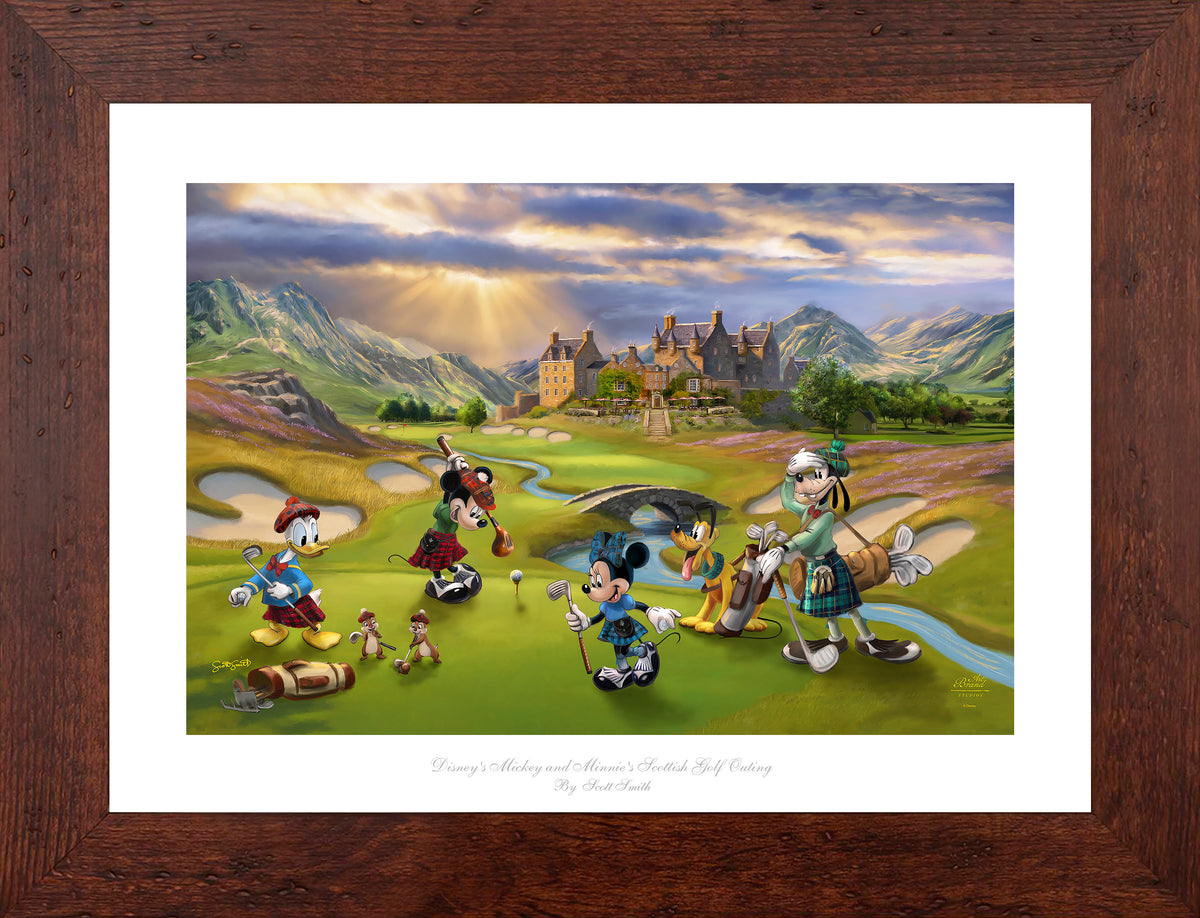 Disney's Mickey and Minnie Scottish Golf Outing - Limited Edition Paper