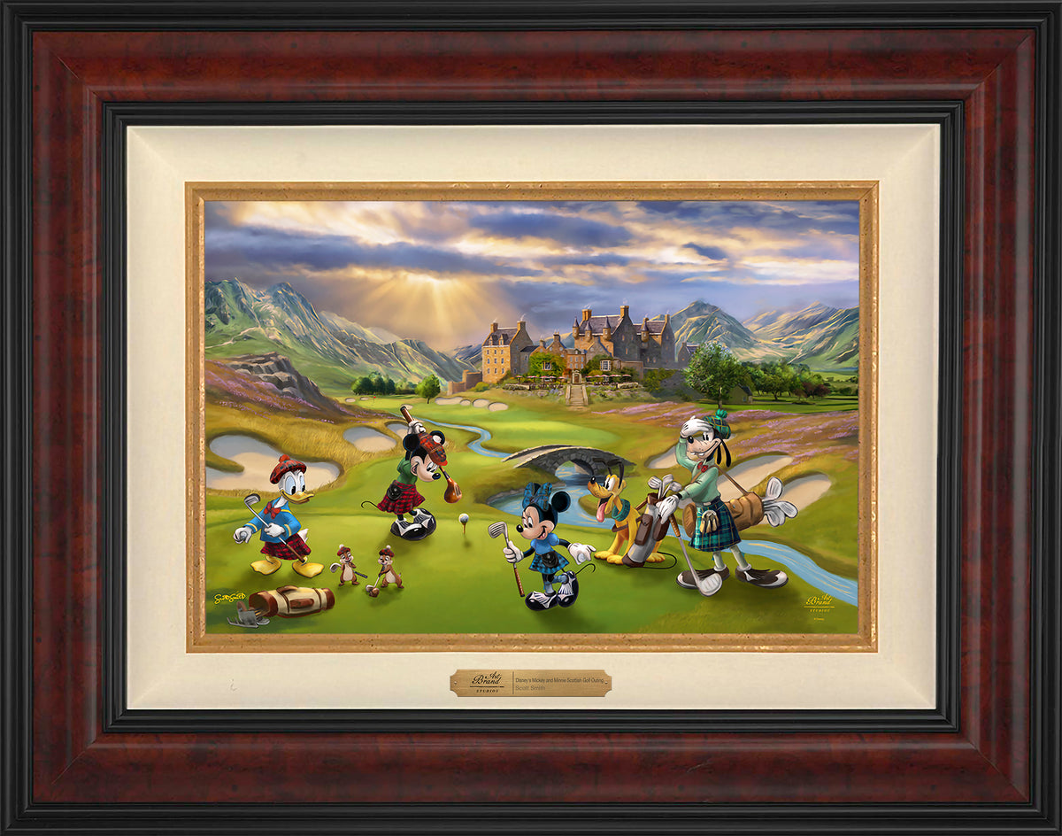 Disney's Mickey and Minnie Scottish Golf Outing - Limited Edition Canvas