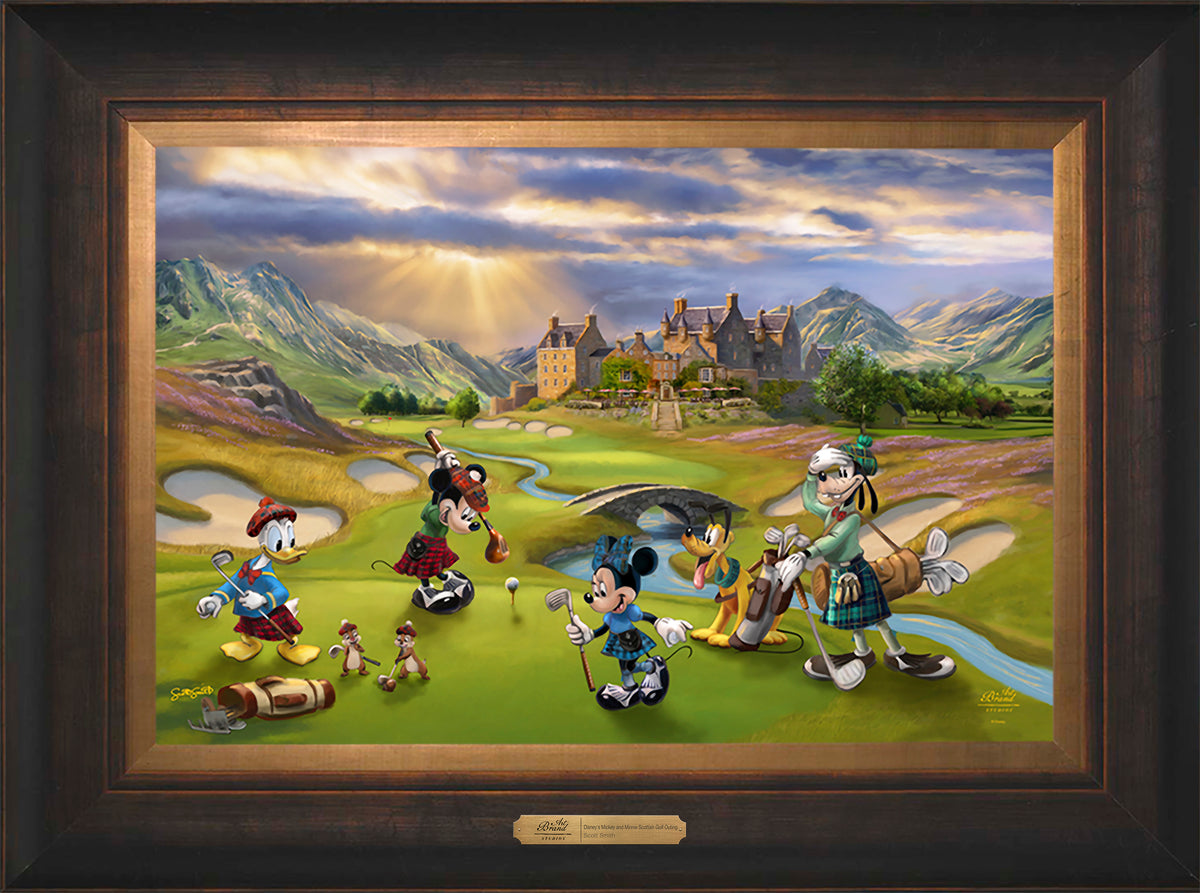Disney's Mickey and Minnie Scottish Golf Outing - Limited Edition Canvas