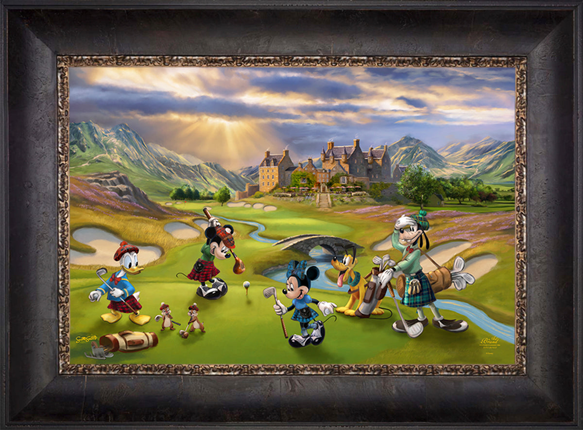 Disney's Mickey and Minnie Scottish Golf Outing - Jewel Edition Art