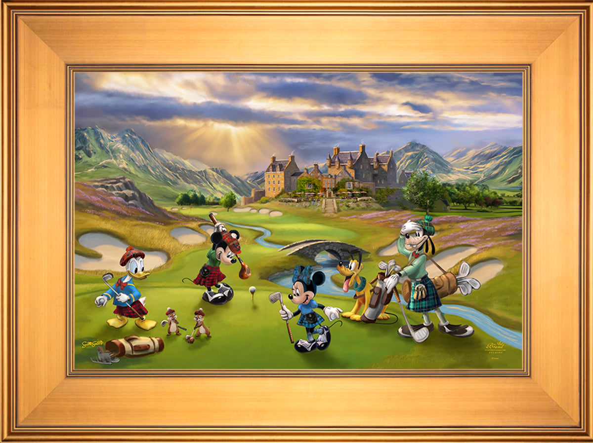 Disney's Mickey and Minnie Scottish Golf Outing - Jewel Edition Art