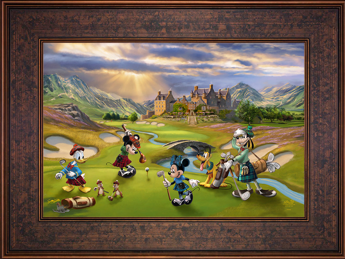Disney's Mickey and Minnie Scottish Golf Outing - Jewel Edition Art