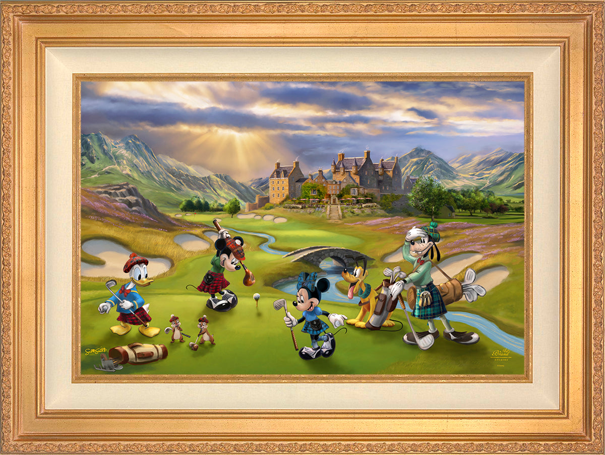 Disney's Mickey and Minnie Scottish Golf Outing - Limited Edition Canvas