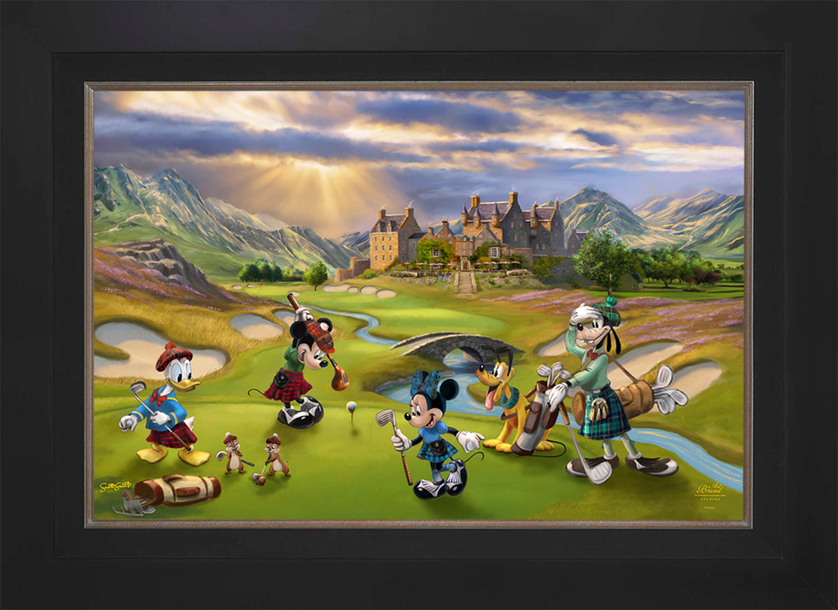 Disney's Mickey and Minnie Scottish Golf Outing - Limited Edition Canvas