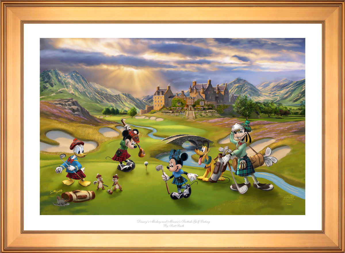 Disney's Mickey and Minnie Scottish Golf Outing - Limited Edition Paper