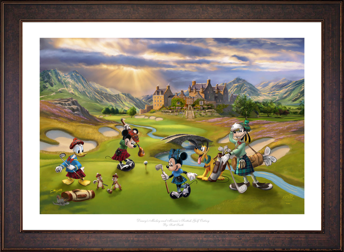 Disney's Mickey and Minnie Scottish Golf Outing - Limited Edition Paper