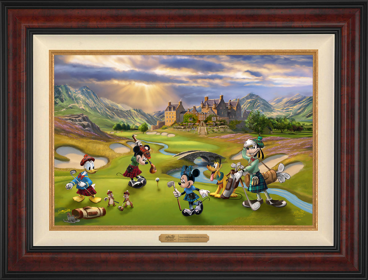 Disney's Mickey and Minnie Scottish Golf Outing - Limited Edition Canvas