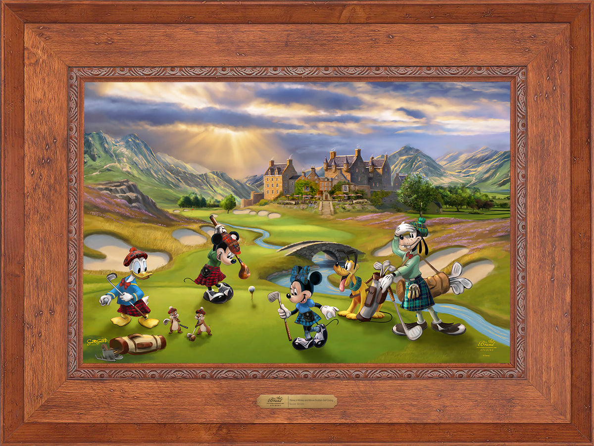 Disney's Mickey and Minnie Scottish Golf Outing - Limited Edition Canvas