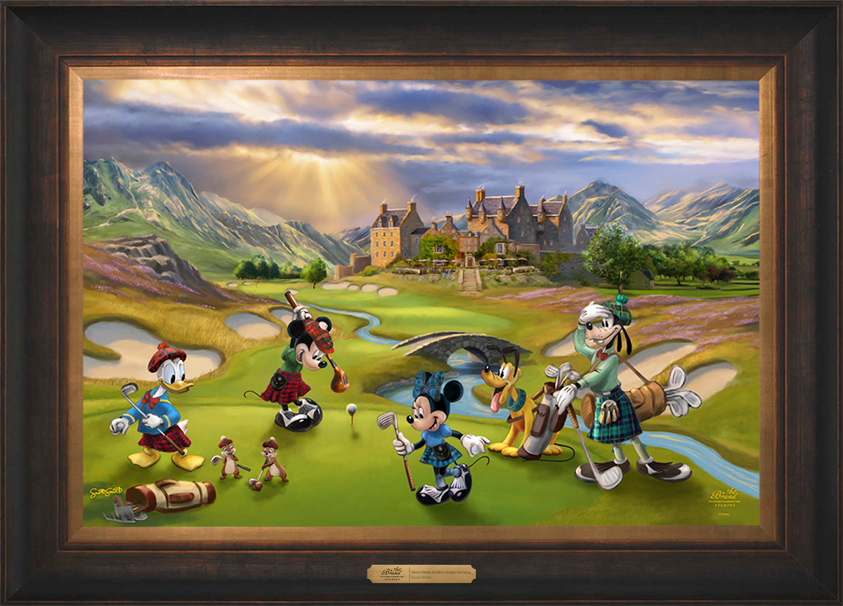 Disney's Mickey and Minnie Scottish Golf Outing - Limited Edition Canvas