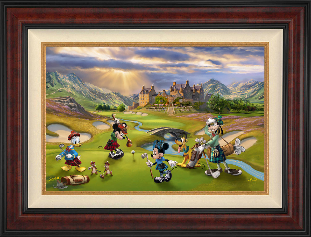 Disney's Mickey and Minnie Scottish Golf Outing - Jewel Edition Art