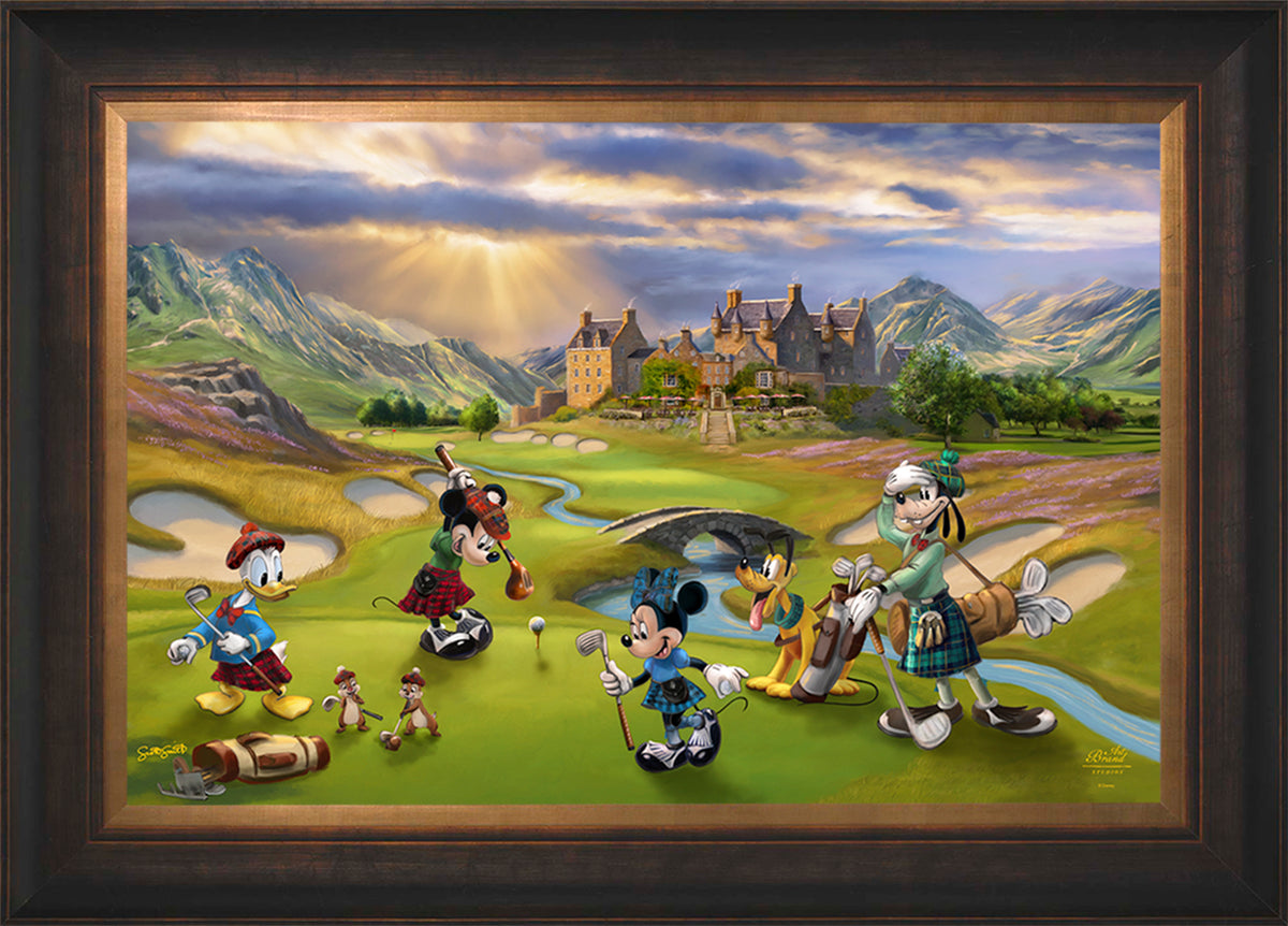 Disney's Mickey and Minnie Scottish Golf Outing - Jewel Edition Art