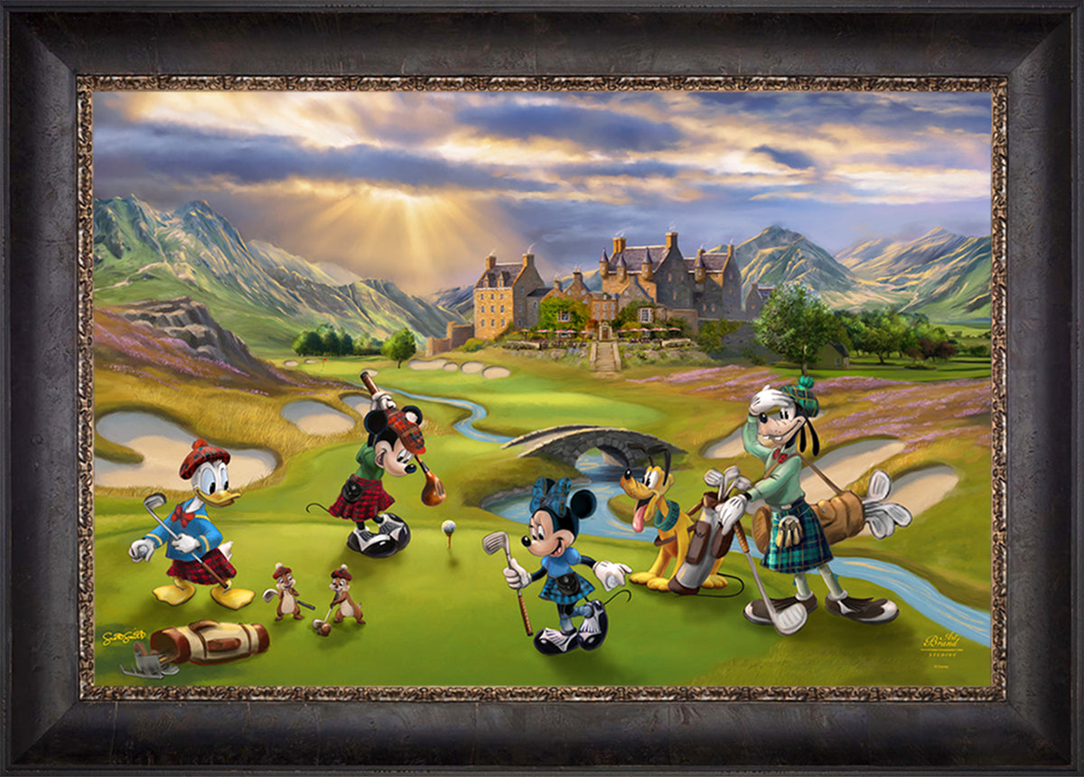 Disney's Mickey and Minnie Scottish Golf Outing - Jewel Edition Art