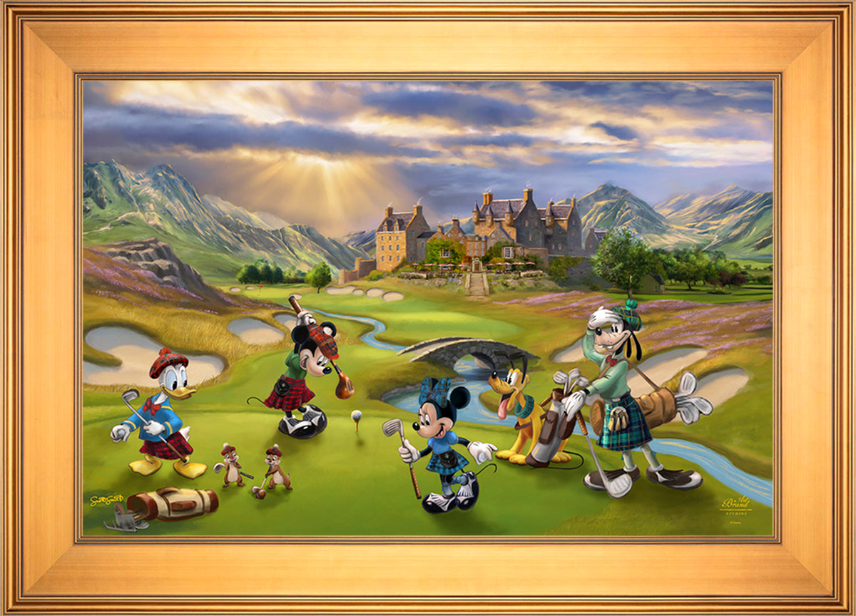Disney's Mickey and Minnie Scottish Golf Outing - Jewel Edition Art