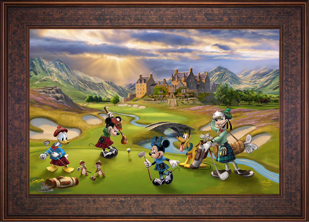 Disney's Mickey and Minnie Scottish Golf Outing - Jewel Edition Art