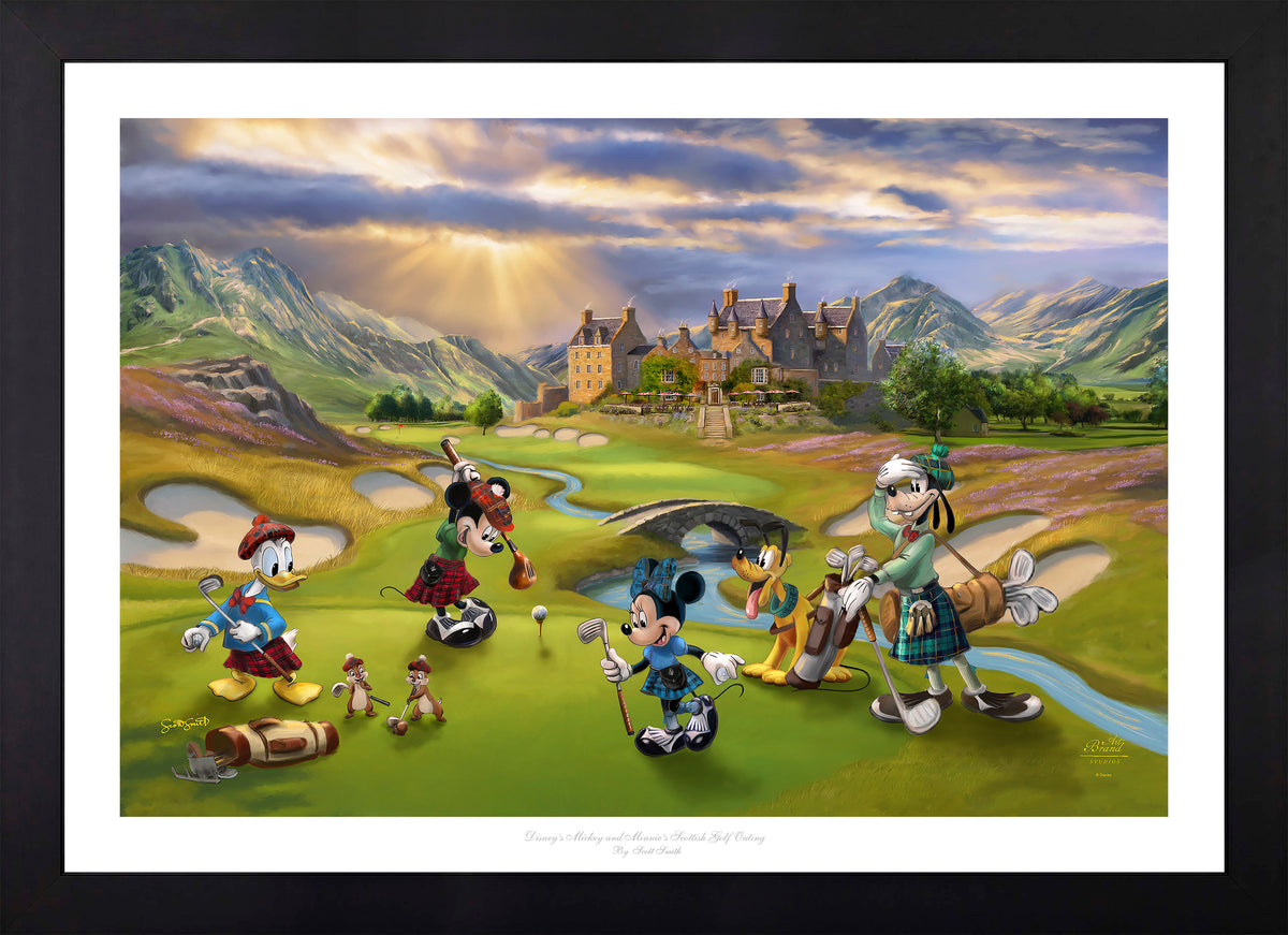 Disney's Mickey and Minnie Scottish Golf Outing - Limited Edition Paper
