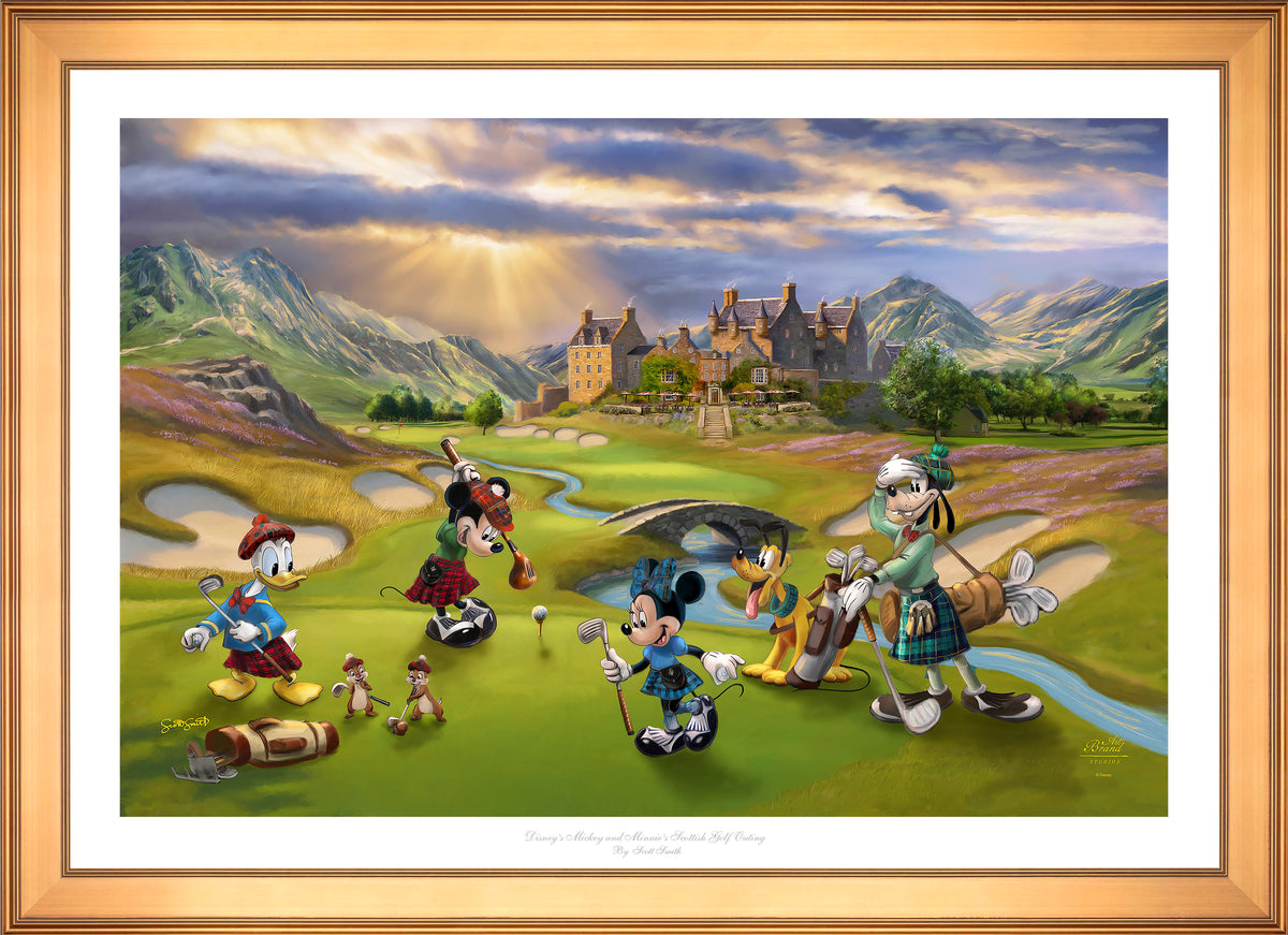 Disney's Mickey and Minnie Scottish Golf Outing - Limited Edition Paper