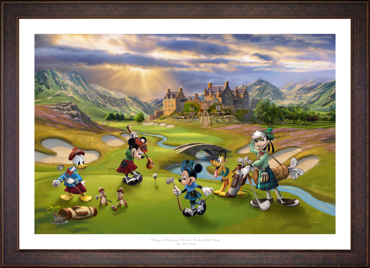 Disney's Mickey and Minnie Scottish Golf Outing - Limited Edition Paper