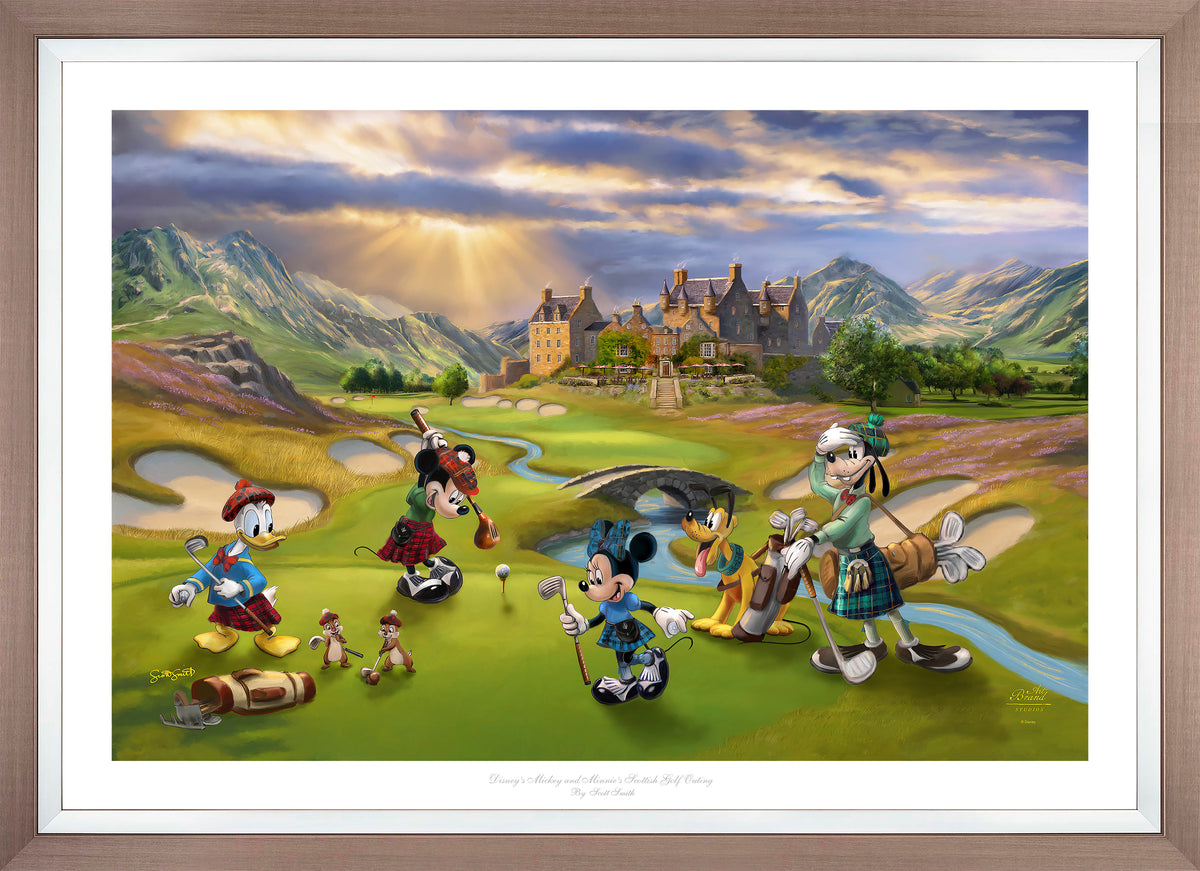 Disney's Mickey and Minnie Scottish Golf Outing - Limited Edition Paper