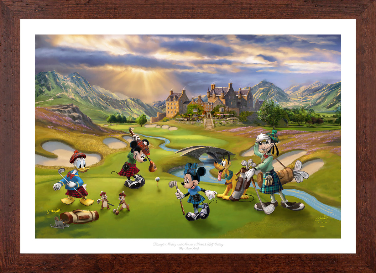 Disney's Mickey and Minnie Scottish Golf Outing - Limited Edition Paper
