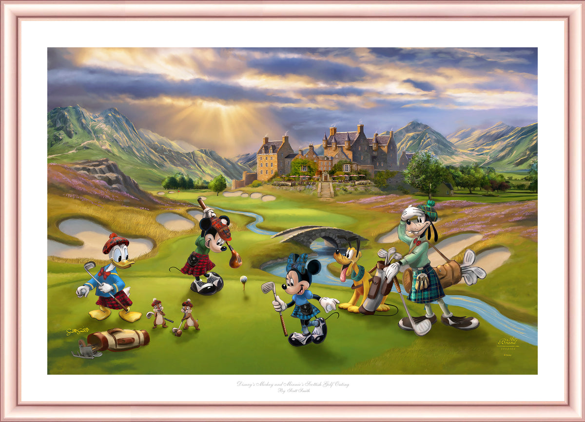 Disney's Mickey and Minnie Scottish Golf Outing - Limited Edition Paper