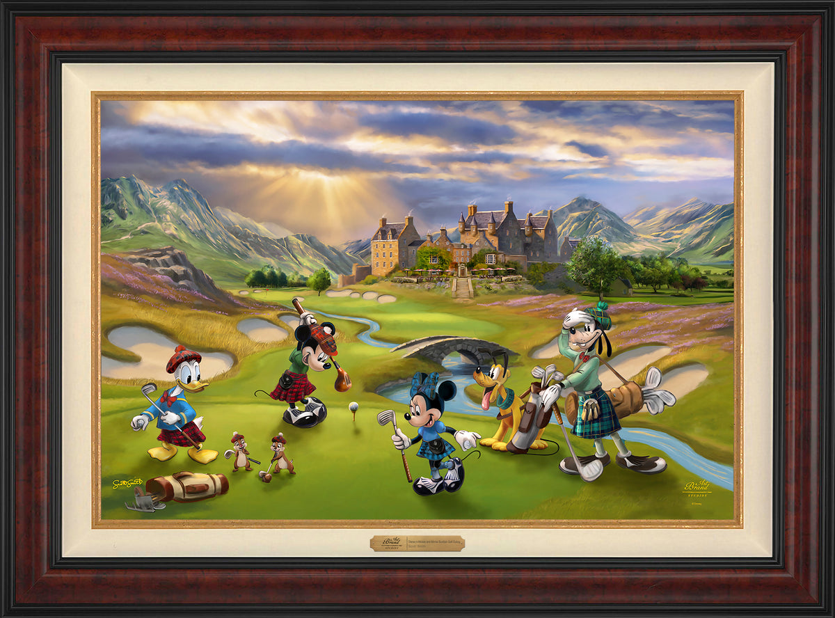 Disney's Mickey and Minnie Scottish Golf Outing - Limited Edition Canvas