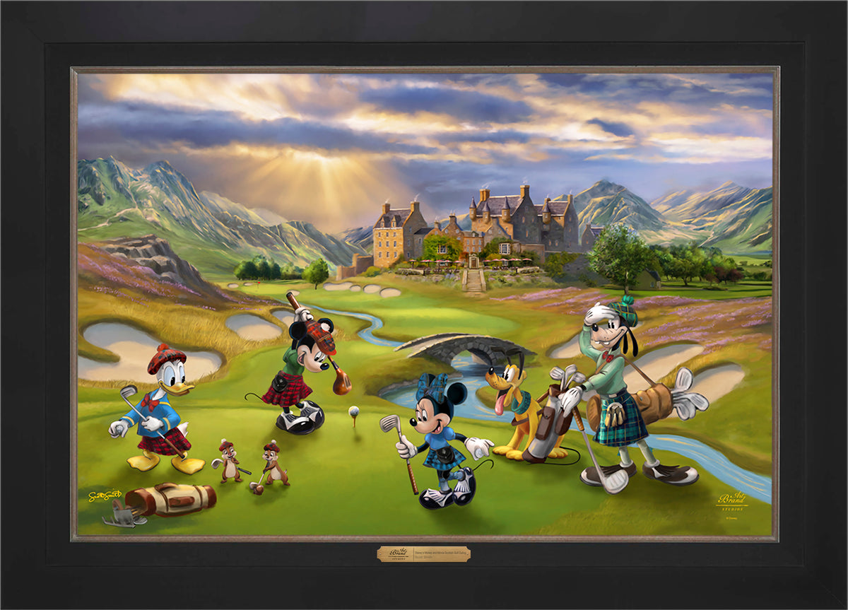 Disney's Mickey and Minnie Scottish Golf Outing - Limited Edition Canvas