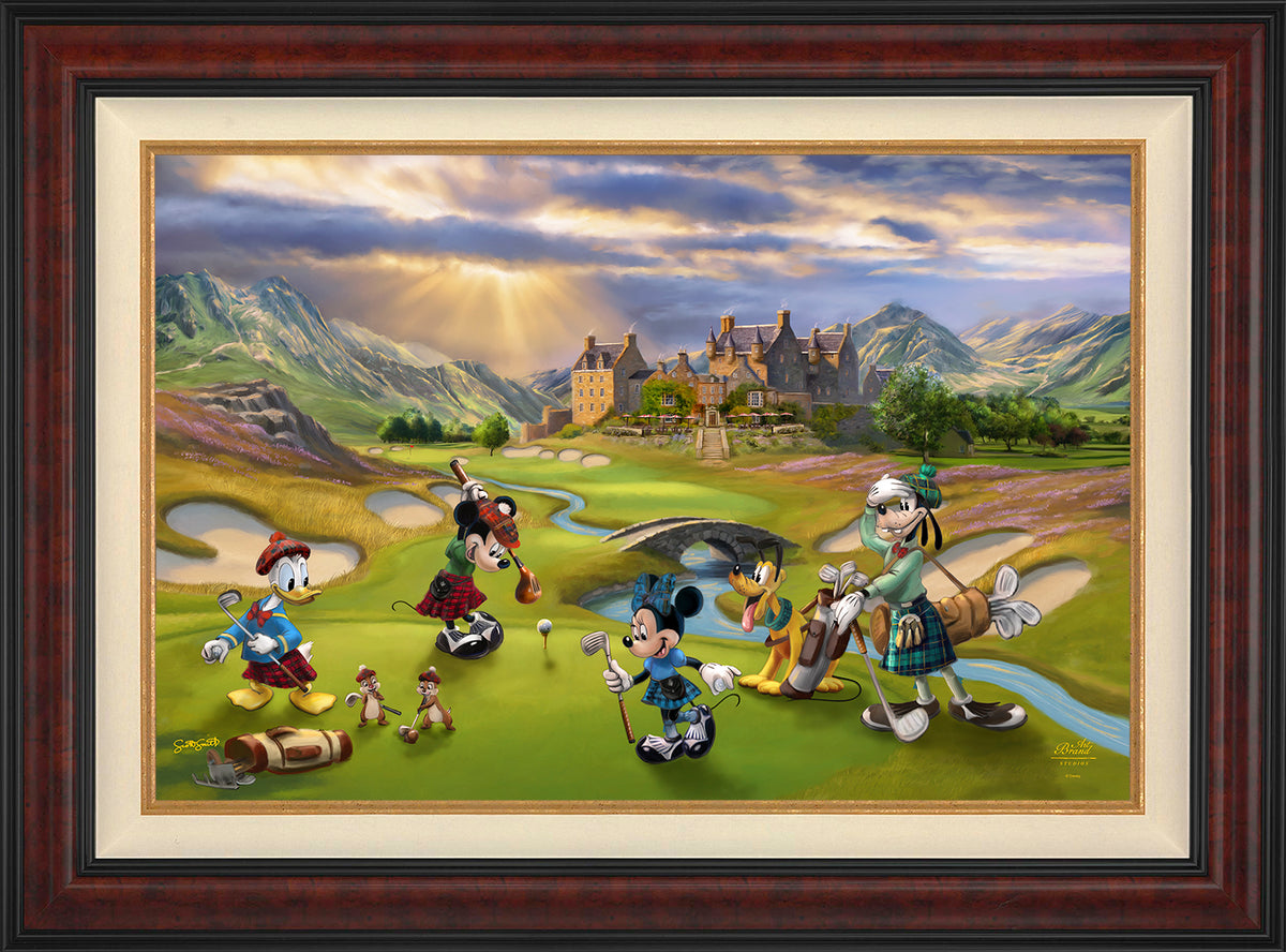 Disney's Mickey and Minnie Scottish Golf Outing - Jewel Edition Art