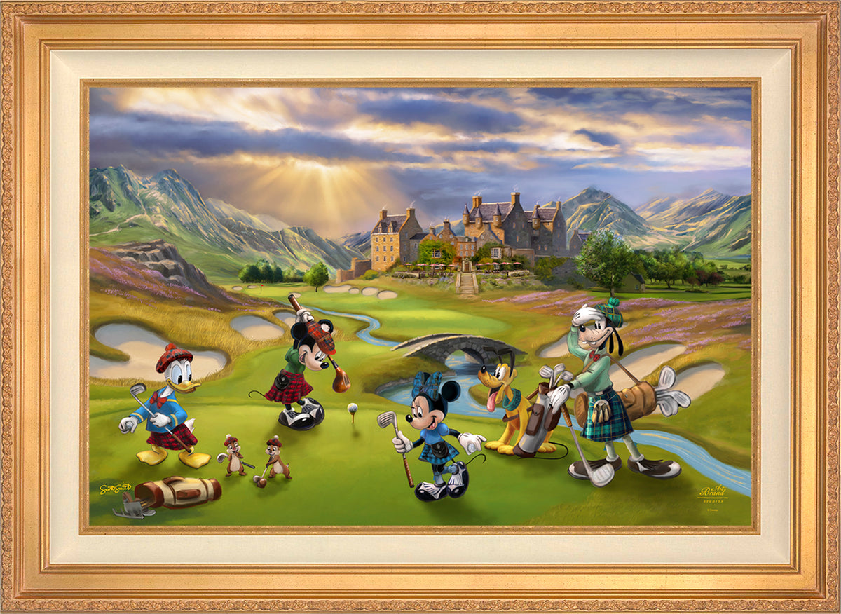 Disney's Mickey and Minnie Scottish Golf Outing - Jewel Edition Art