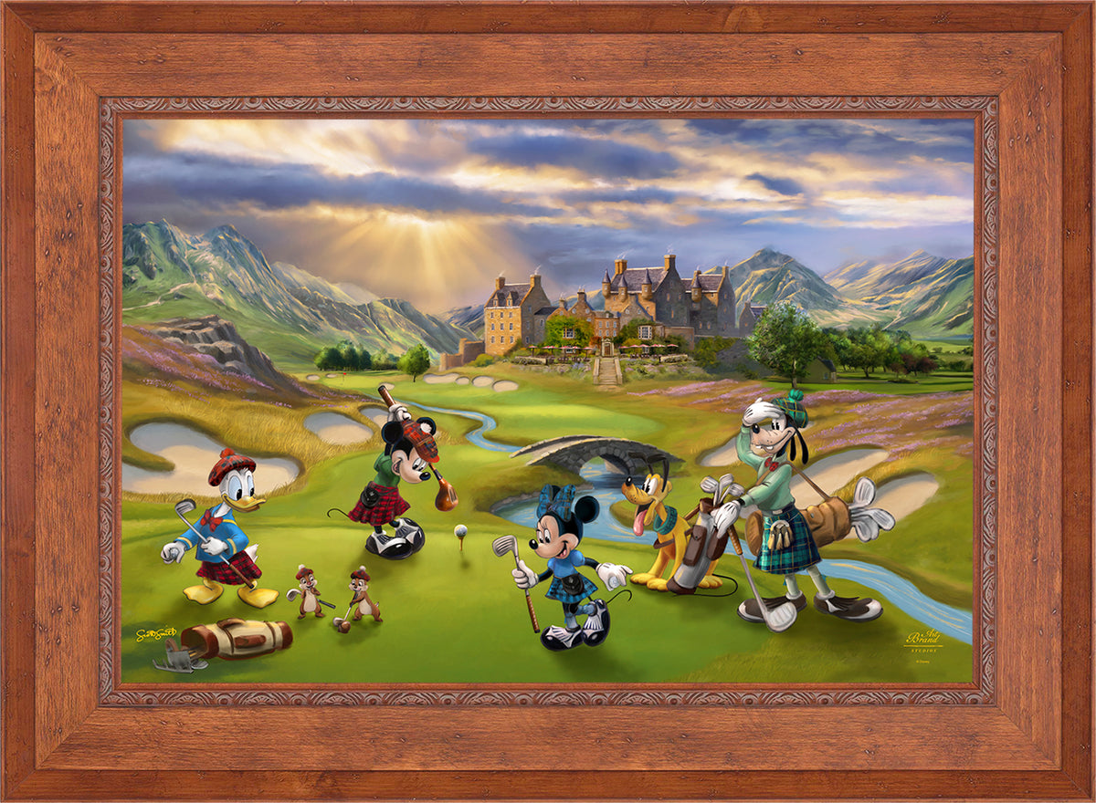 Disney's Mickey and Minnie Scottish Golf Outing - Jewel Edition Art