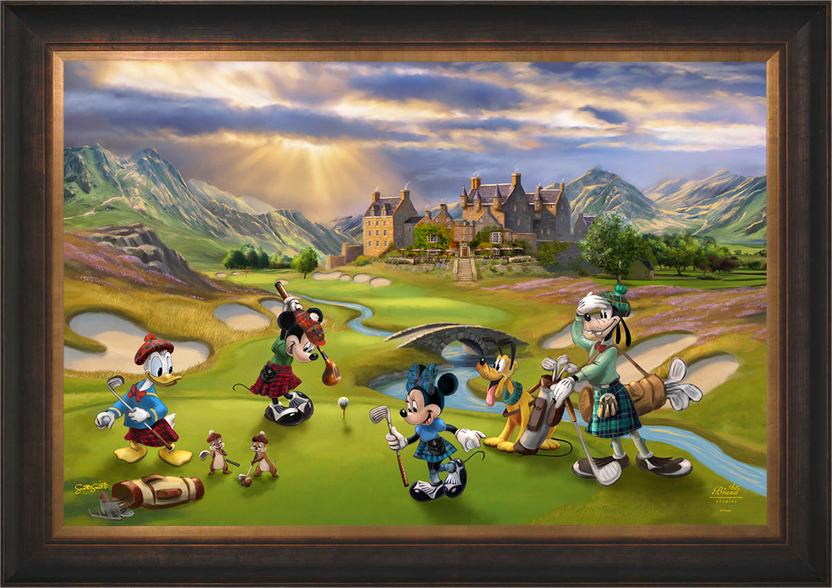 Disney's Mickey and Minnie Scottish Golf Outing - Jewel Edition Art
