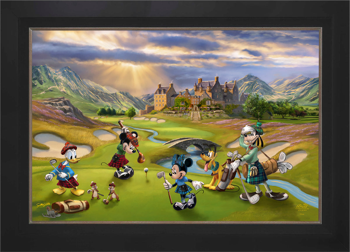 Disney's Mickey and Minnie Scottish Golf Outing - Jewel Edition Art