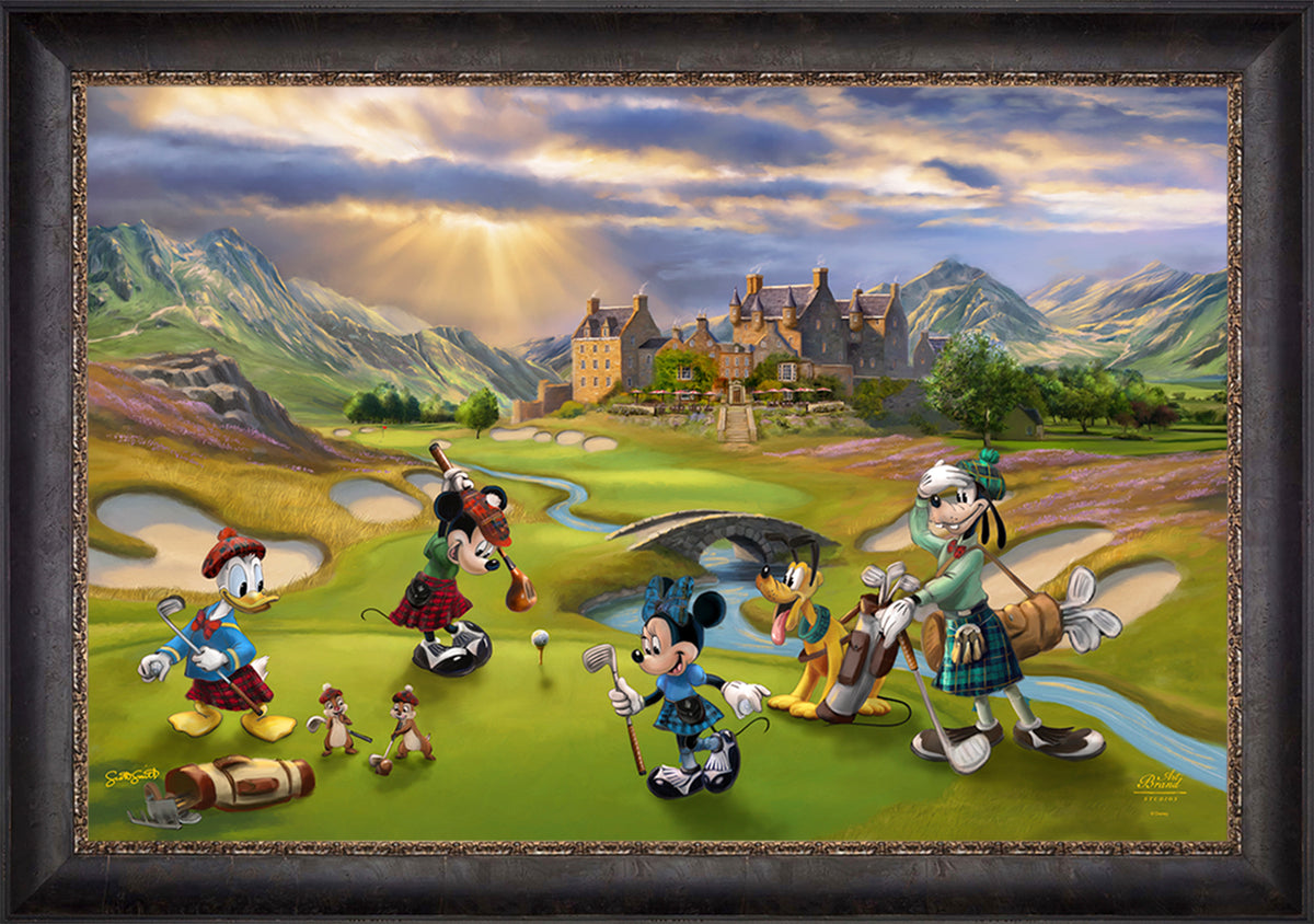 Disney's Mickey and Minnie Scottish Golf Outing - Jewel Edition Art