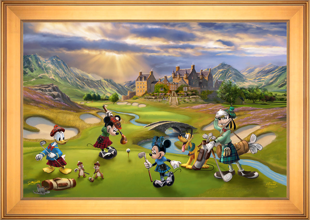 Disney's Mickey and Minnie Scottish Golf Outing - Jewel Edition Art