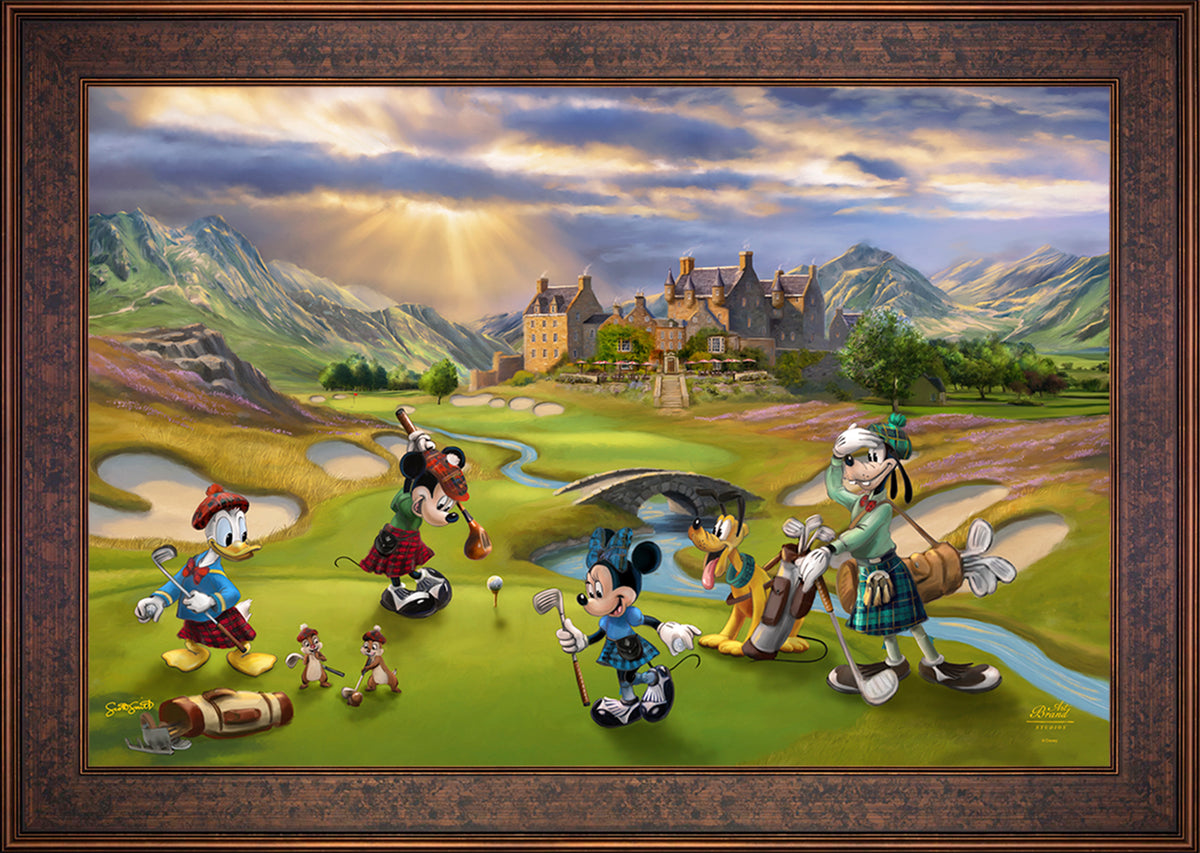Disney's Mickey and Minnie Scottish Golf Outing - Jewel Edition Art
